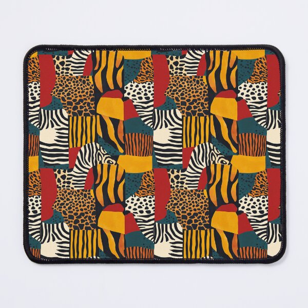 Item preview, Textile Collage of Wild Prints designed and sold by MidArtForge.