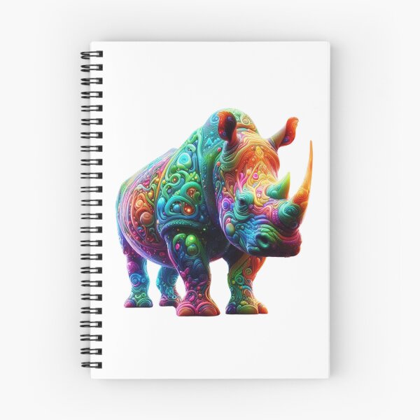Item preview, Galactic Guardian Rhino – A Cosmic Powerhouse designed and sold by GloriousArtSKD.