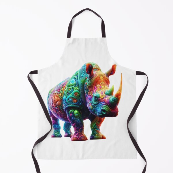 Item preview, Galactic Guardian Rhino – A Cosmic Powerhouse designed and sold by GloriousArtSKD.