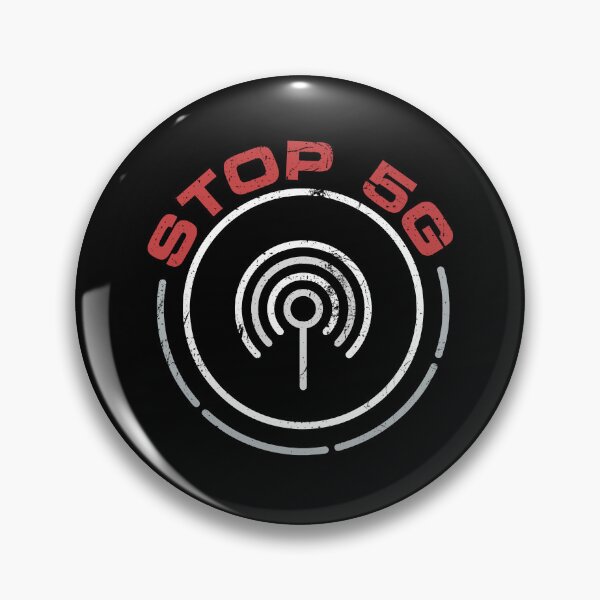 Item preview, Vintage Stop 5G Round Design designed and sold by venomousvector.