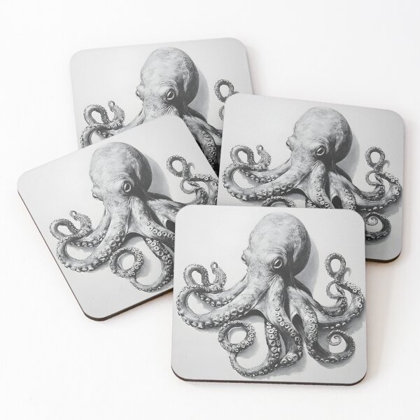 Item preview, Realistic Octopus pencil drawing designed and sold by Pencil-Art.