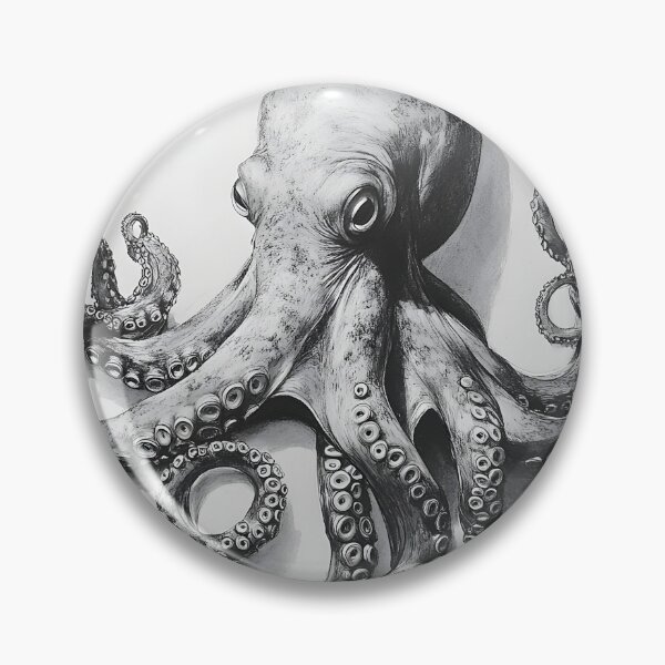Item preview, Realistic Octopus pencil drawing designed and sold by Pencil-Art.