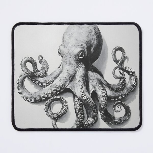 Item preview, Realistic Octopus pencil drawing designed and sold by Pencil-Art.