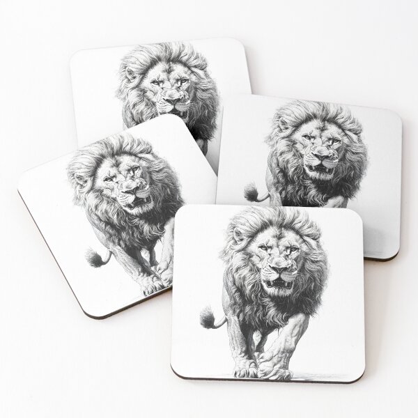 Item preview, Realistic lion pencil drawing designed and sold by Pencil-Art.