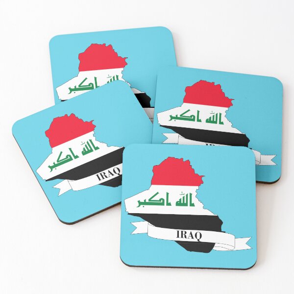 Item preview, Iraq flag map designed and sold by visual adventures.
