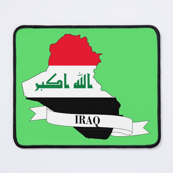 Item preview, Iraq flag map designed and sold by visual adventures.