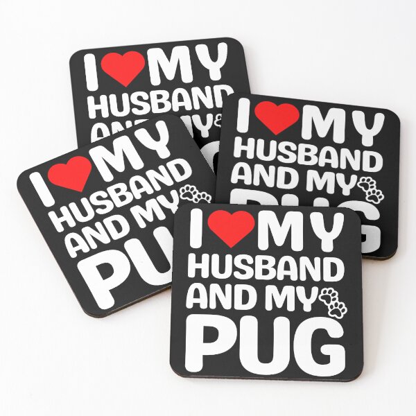 Item preview, I Love My Husband And My Pug designed and sold by TheAnimalZ00.