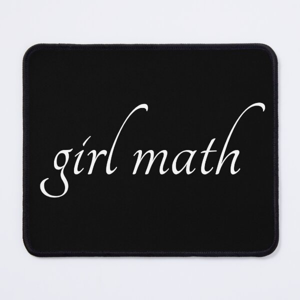 Item preview, girl math | aesthetic white text designed and sold by allogy.