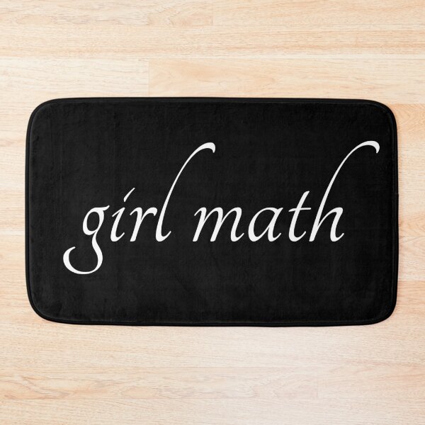 Item preview, girl math | aesthetic white text designed and sold by allogy.