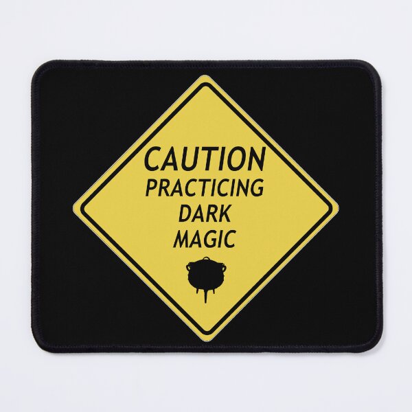Item preview, Caution, Practicing dark magic designed and sold by WordyDreams.
