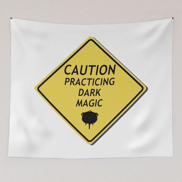 Item preview, Caution, Practicing dark magic designed and sold by WordyDreams.