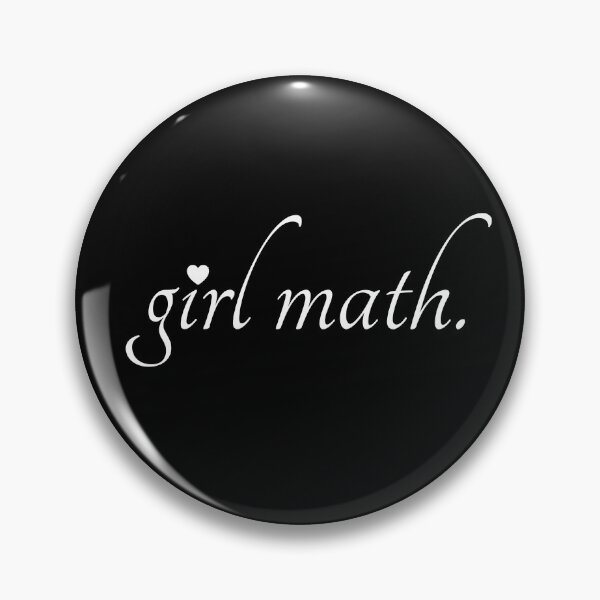 Item preview, girl math | aesthetic white text with heart designed and sold by allogy.