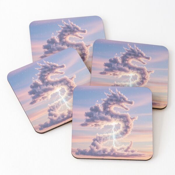 Item preview, Dragon Figures Storm Clouds Digital Art Food Vibes designed and sold by ART ATTACK ZONE.
