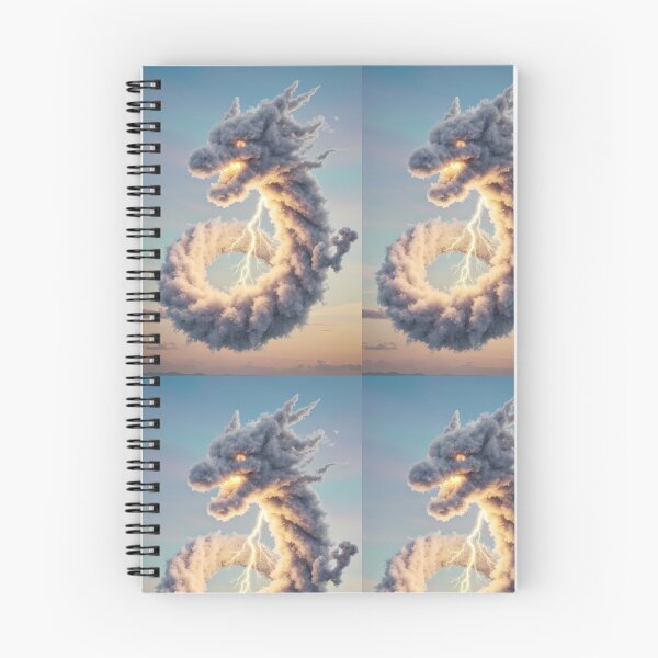 Item preview, Surreal Dragon Figures Storm Clouds Digital Art Vibes designed and sold by ART ATTACK ZONE.