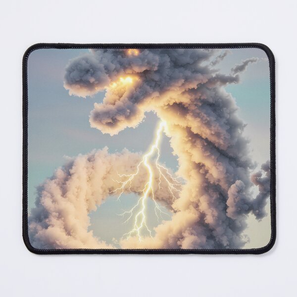 Item preview, Surreal Dragon Figures Storm Clouds Digital Art Vibes designed and sold by ART ATTACK ZONE.