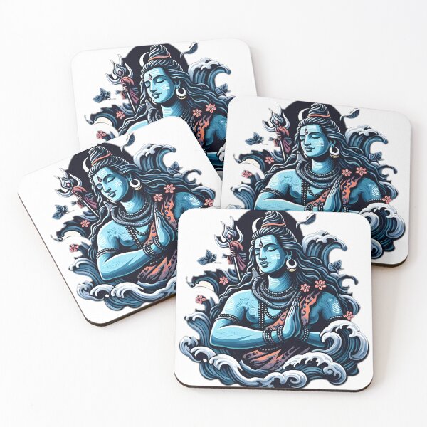 Item preview, Maha Shivaratri Divine Lord Shiva Illustration designed and sold by InevitableAum.