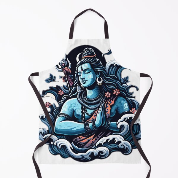 Item preview, Maha Shivaratri Divine Lord Shiva Illustration designed and sold by InevitableAum.