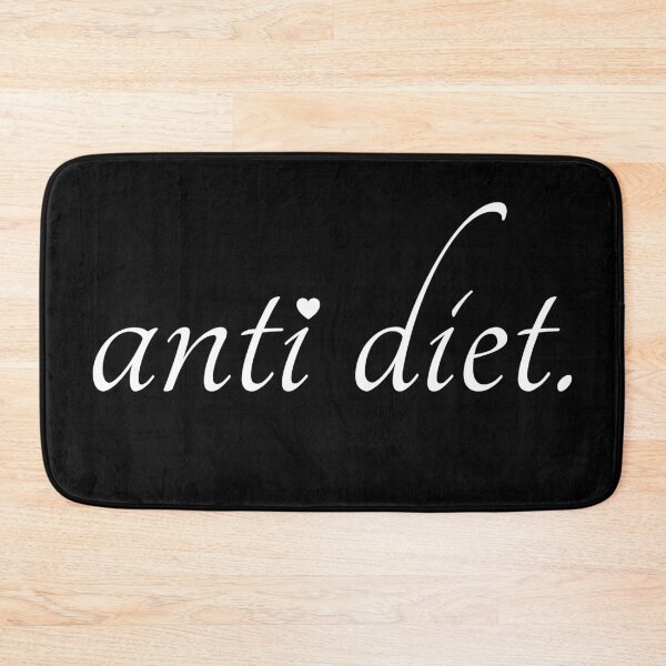 Item preview, anti diet | white text, body positivity & intuitive eating movement designed and sold by allogy.