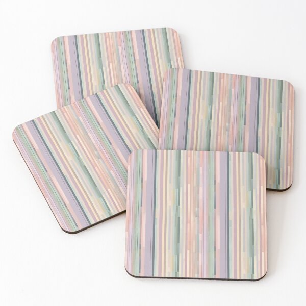 Item preview, Vertical Pink Stripes Mosaic Pattern designed and sold by Glam-OOTD.