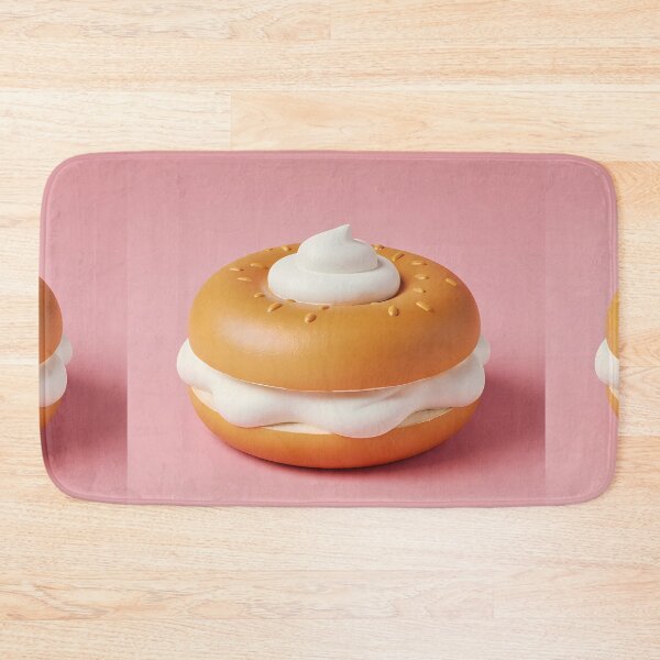 Item preview, 3D Cream Food Snack Breakfast Dinner Art Pink designed and sold by ART ATTACK ZONE.