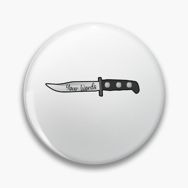 Artikelvorschau, Deine Worte sind wie Leben, das von einem Messer durchbohrt wird. entworfen und verkauft von Sarcastic Gun.