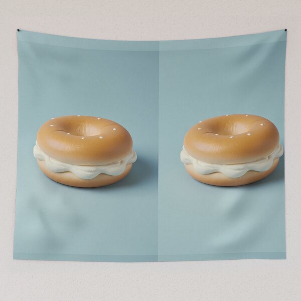 Item preview, 3D Cream Food Snack Breakfast Dinner Art Blue designed and sold by ART ATTACK ZONE.