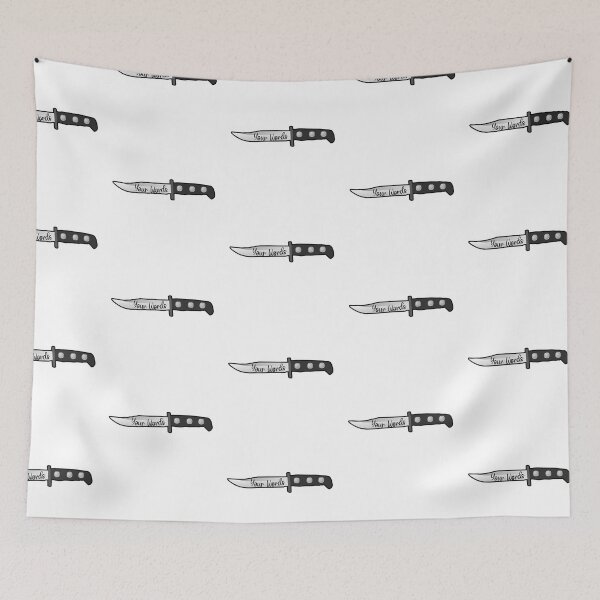 Item preview, Your words are like life being pierced by a knife. designed and sold by Sarcastic Gun.