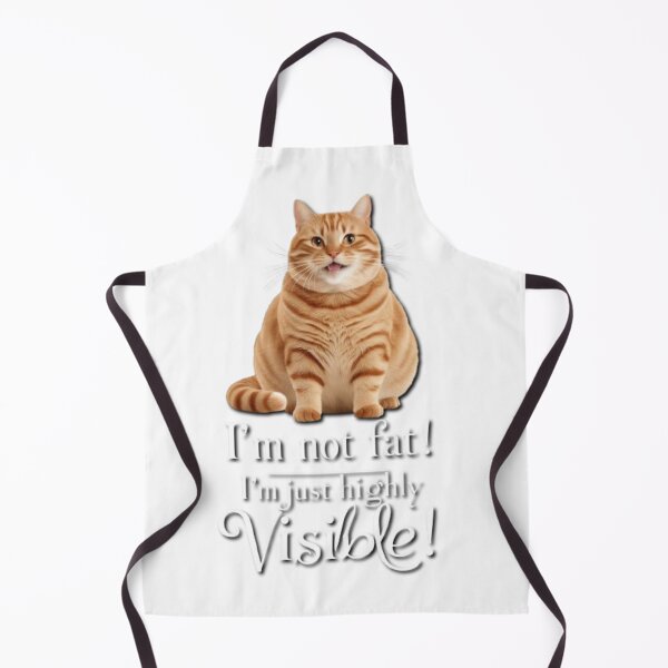 Item preview, Meme Cat – I'm Not Fat, I'm Just Highly Visible! designed and sold by MaciejCraft.
