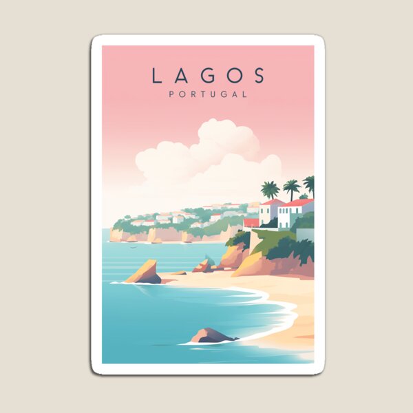 Artikel-Vorschau von Lagos Portugal Reisedruck Algarve, designt und verkauft von Wander-World.