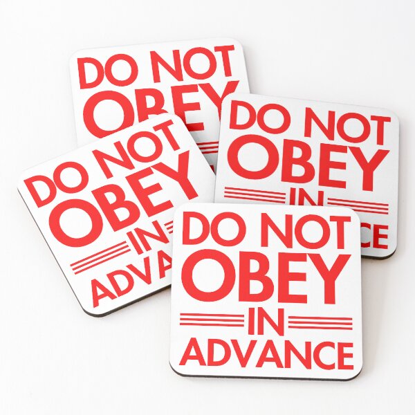 Item preview, Do NOT Obey in Advance - resistance red  designed and sold by Thelittlelord.
