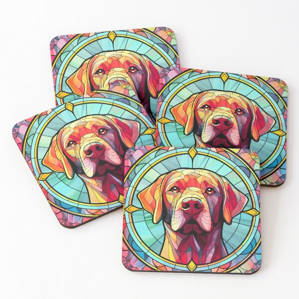 Item preview, Stained Glass Labrador Retriever  designed and sold by TheAnimalZ00.