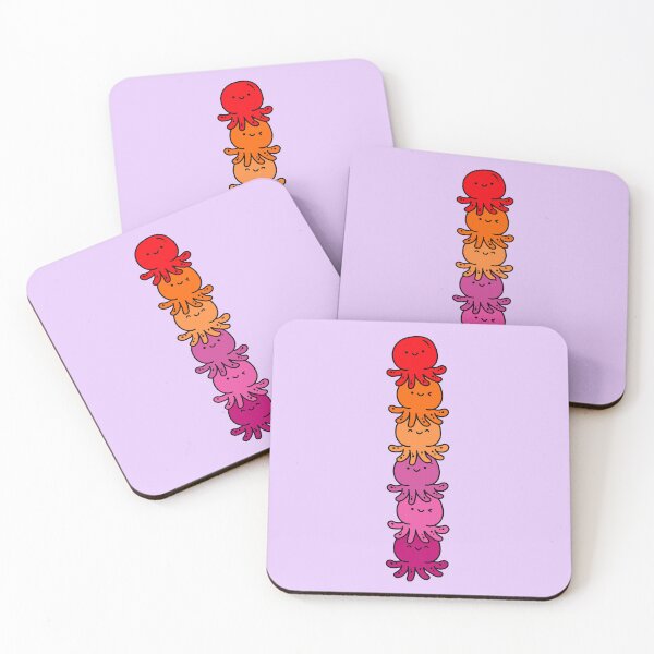 Item preview, Lesbian Pride Octopus designed and sold by PeachyLitchi.