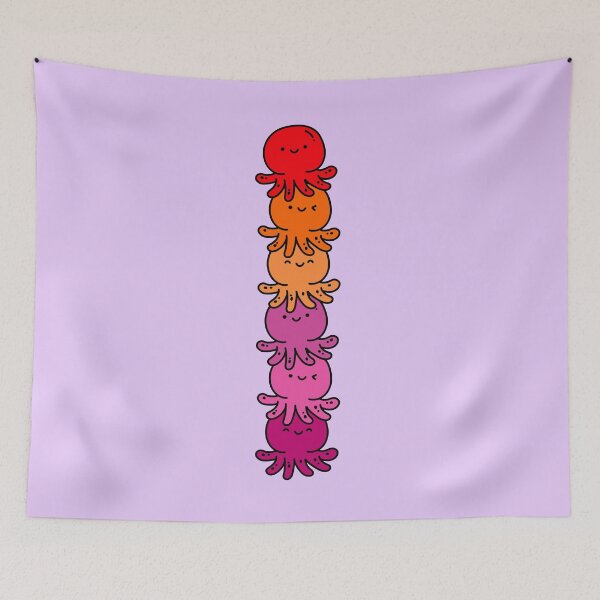 Item preview, Lesbian Pride Octopus designed and sold by PeachyLitchi.