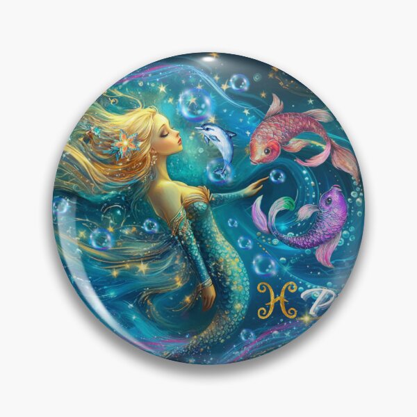 Item preview, Pisces - Zodiac Sign, Astrology, February, March, Star Sign, Water Sign, Constellation, OOAK designed and sold by StoneofWisdom.