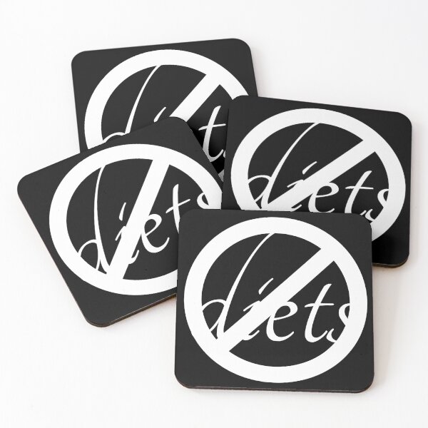 Item preview, anti diet white sign | no diets, body positivity designed and sold by allogy.