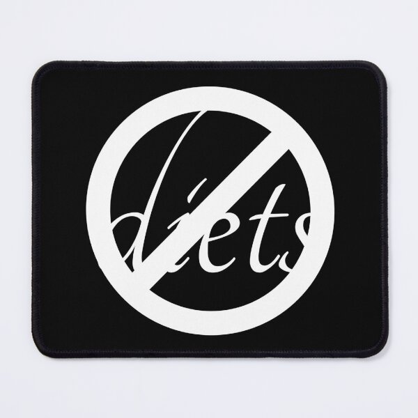 Item preview, anti diet white sign | no diets, body positivity designed and sold by allogy.