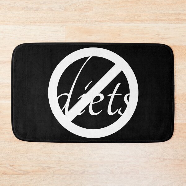 Item preview, anti diet white sign | no diets, body positivity designed and sold by allogy.