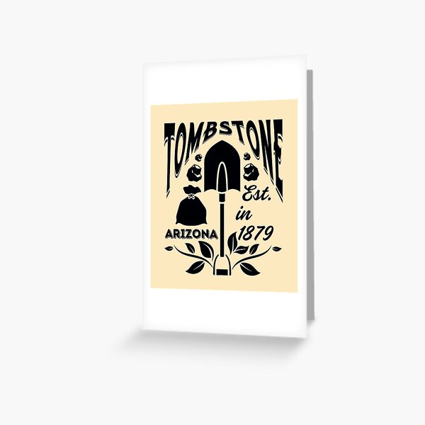 Item preview, Vintage-Style Tombstone Arizona American Historic Mining Town- Black designed and sold by WesternLocales.