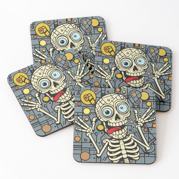 Item preview, A fun-loving skeleton sticks its tongue out.  designed and sold by KoandZo.