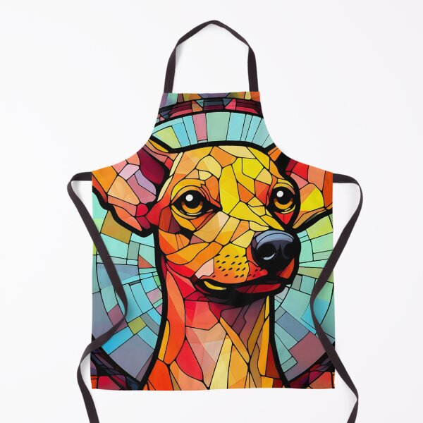 Item preview, Stained Glass Brown Miniature Pinscher designed and sold by TheAnimalZ00.