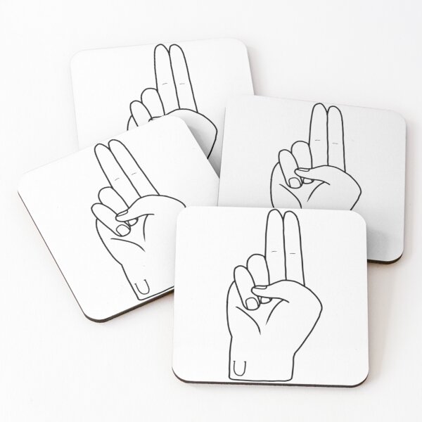 Item preview, ASL letter U designed and sold by Artistkhg.