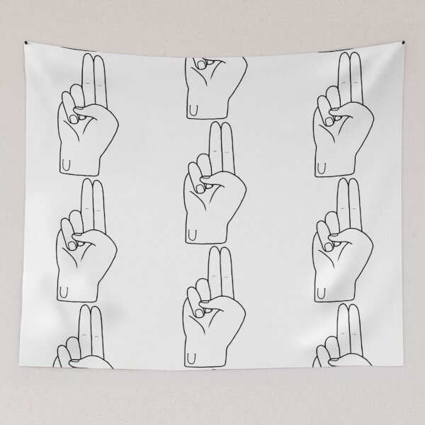 Item preview, ASL letter U designed and sold by Artistkhg.