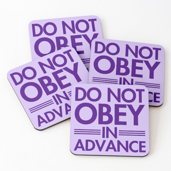 Item preview, Do NOT Obey in Advance - deepest purple designed and sold by Thelittlelord.