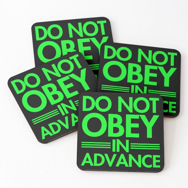 Item preview, Do NOT Obey in Advance - brat green designed and sold by Thelittlelord.