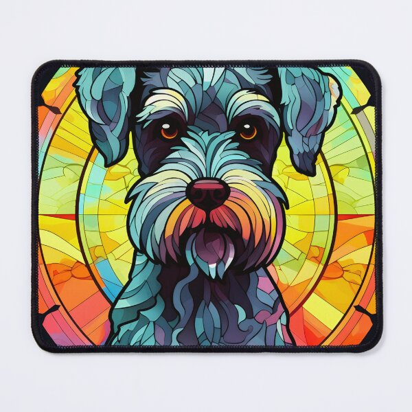 Item preview, Stained Glass Miniature Schnauzer designed and sold by TheAnimalZ00.
