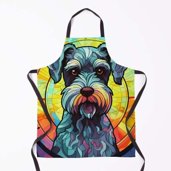 Item preview, Stained Glass Miniature Schnauzer designed and sold by TheAnimalZ00.