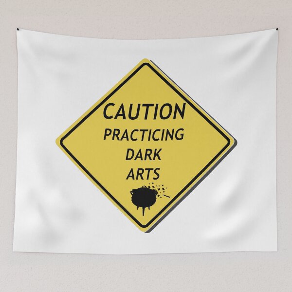 Item preview, Caution, Practicing dark arts designed and sold by WordyDreams.