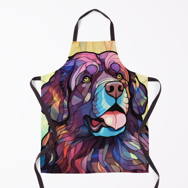 Item preview, Stained Glass Newfoundland Dog designed and sold by TheAnimalZ00.