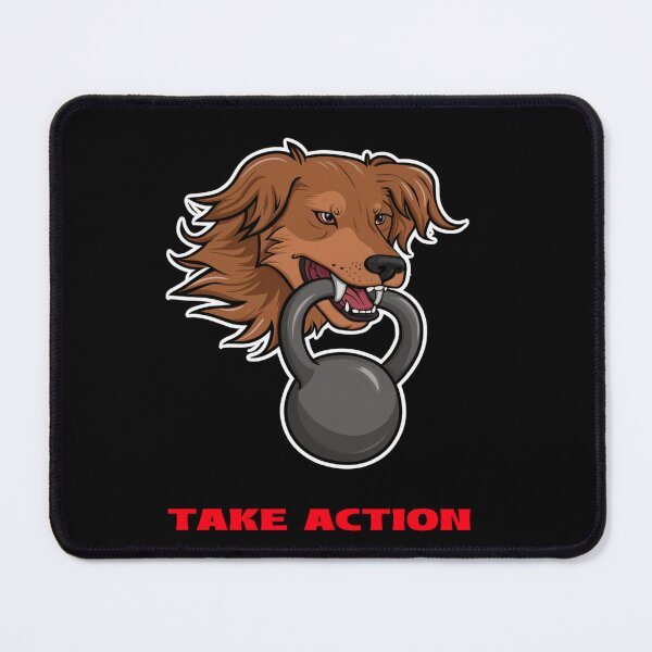 Item preview, Take Action, Kettlebell Dog designed and sold by Lilmoo31.