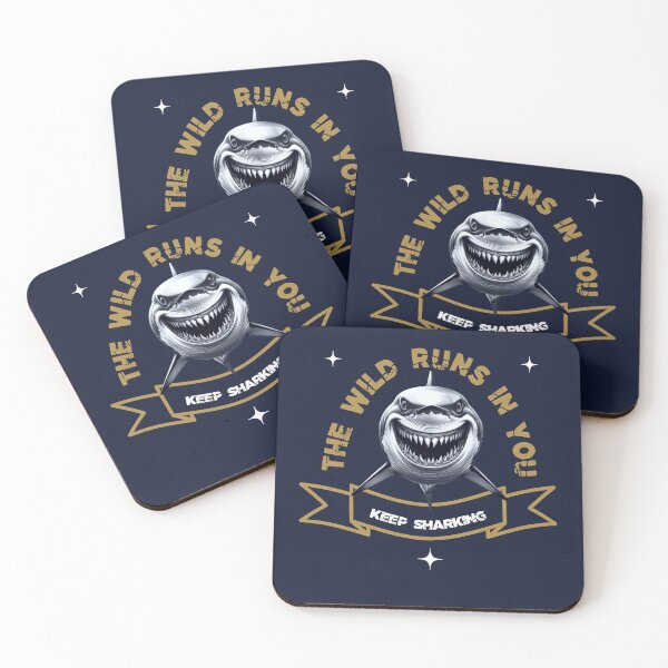 Item preview, THE WILD RUNS IN YOU – Keep Sharking, Unique designed and sold by villacreativa.